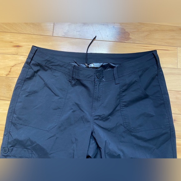 North Face Pants Womens 16 Black Roll Up Waterproof Outdoor Hiking - Picture 11 of 13